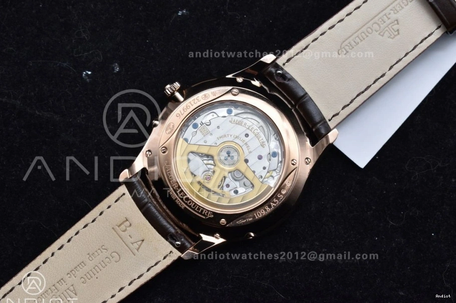 Strap Edition RG on White Thin Leather Best Brown Dial Ultra Master Moon APSF Super 1:1 SA925 Clone 0502